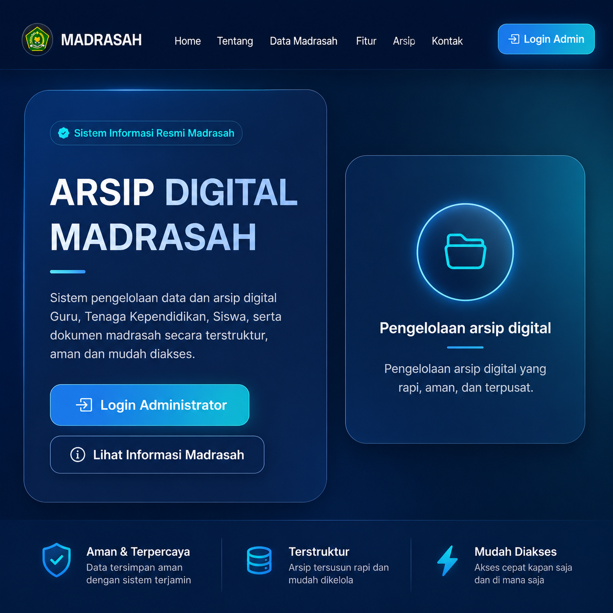 SOURCE CODE SISTEM ARSIP DIGITAL MADRASAH